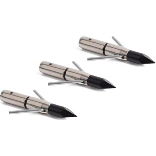3pcs Archery Bowfishing Arrowhead 325Gr Silver Fishing Broadhead Points Tips For 8mm Shaft Hunting Accessories