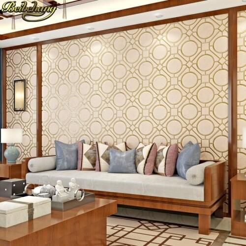 Beibehang papel de parede 3d Chinese Classic geometry Wallpaper Roll living room decoration lattice art wall papers home decor