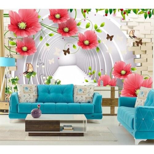 Customized wallpaper 3D trend flower flowers three-dimensional TV background wall living room bedroom restaurant decoration обои