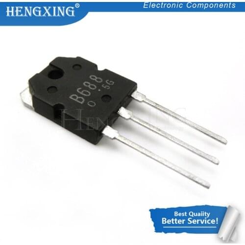 4pcs/lot =2pairs 2SB688 2SD718 ( 2pcs B688 + 2pcs D718 ) TO-3P In Stock