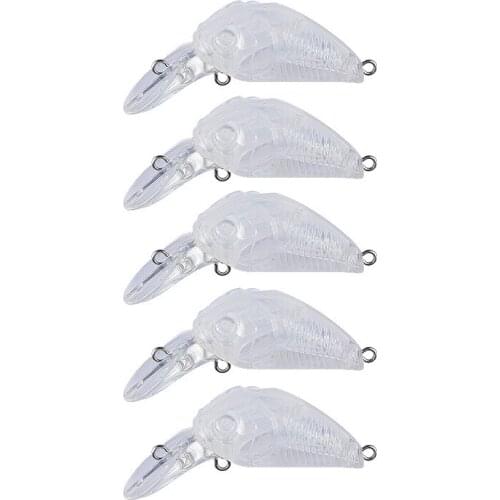 6cm 6.6g 50pcs Blank Nude Baits Crank Pencil Minnow Bait Unpainted Lure Bodies Fishing Bait