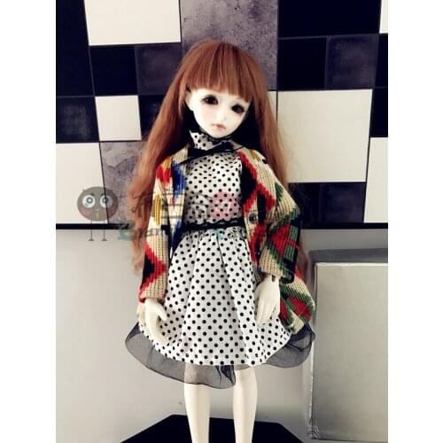 1/6 1/4 1/3 scale BJD clothing accessories dress+coat for BJD/SD doll,Not included doll,shoes,wig,and other accessories 18D1645