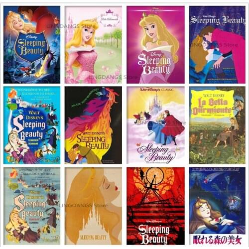 5d Diy Diamond Painting Disney Sleeping Beauty Poster Cartoon Princess Diamond Mosaic Embroidery Cross Stitch Home Decor Gift