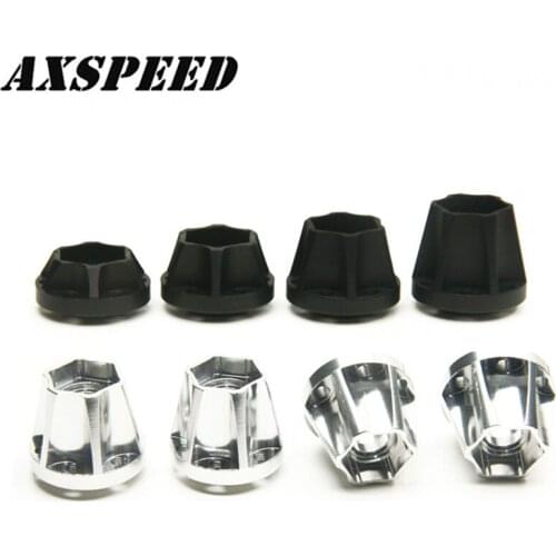 AXSPEED 4PCS 12mm Hex Wheel Hub Adapter 11/14.5/17.5/20.5mm Height for 1/10 RC Crawler Car 1.9inch Wheel Rims