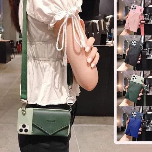 Redmi Note 10 Pro MAX 9 10S 8 8T 7 8A 9A 9C 9T 5 6 K20 K30 K40 Pro Crossbody Card Holder Wallet Case for Xiaomi Redmi Note 9 9S