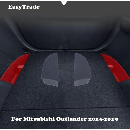 For Mitsubishi Outlander 2013-2019 Accessories 2PCS Car Rear Trunk Side Storage Box Glove Box Container Car styling Accessories