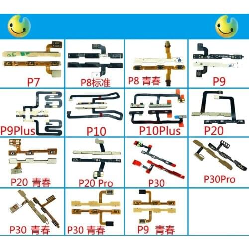 Honor P7 P8 P9PLUS P10p 20PRO 30pro Power Volume Flex Cable Ring Silent Switch Motherboard Repair Part Mobile Phone Home Menu
