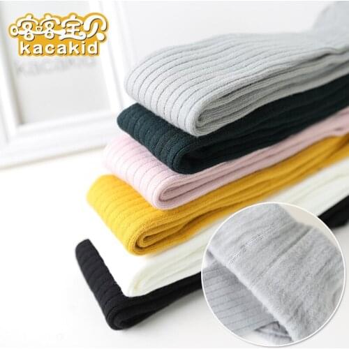 Kacakid Official Winter Warm Kids Tights Winter Thick Sweet Girls Kids Tights Cotton Solid Color Lovely Warm Girls Tights Ka1326