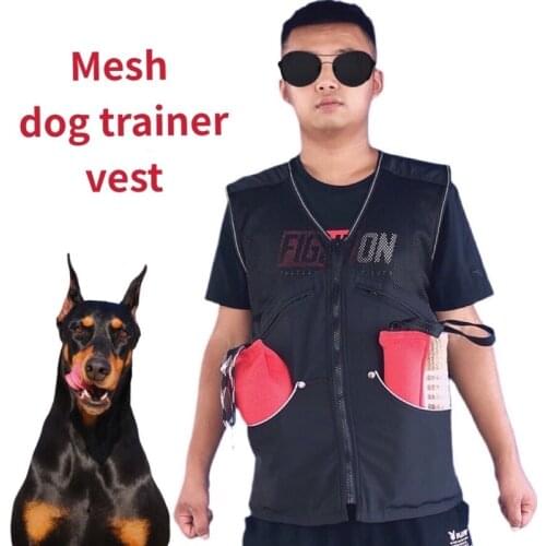 Dog Trainer Overalls Dog Training Special Clothes Hound Trainer Vest Big Pocket Multi-function Reflective Vest Sports Type