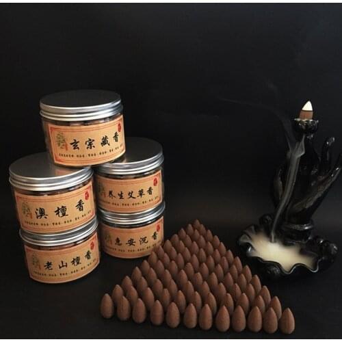70Pcs Natural Backflow Cone Fragrant Grain Aromatic Natural Sandalwood Use In The Living Room Study Office