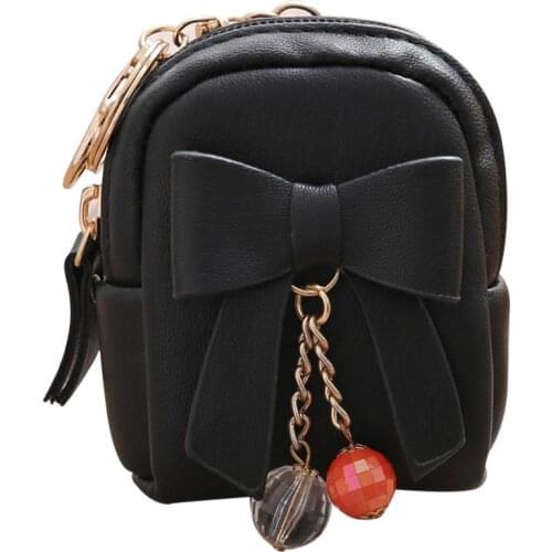 OCARDIAN Wallet Coin Purses Women Bow Zipper Key Bag Short Card Holders Handbag Ladies Key Money Storage Bags May16