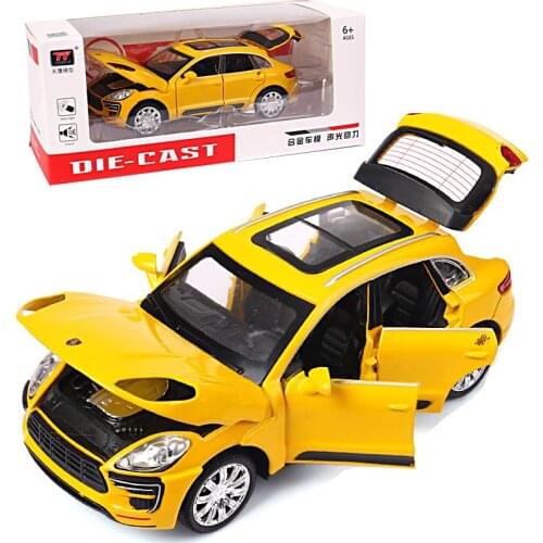1/32 DieCast Car Model #TY8922 Six-Doors Openable 15Cm Sport Car Model Luxury Toys Car W/Music Or Lights