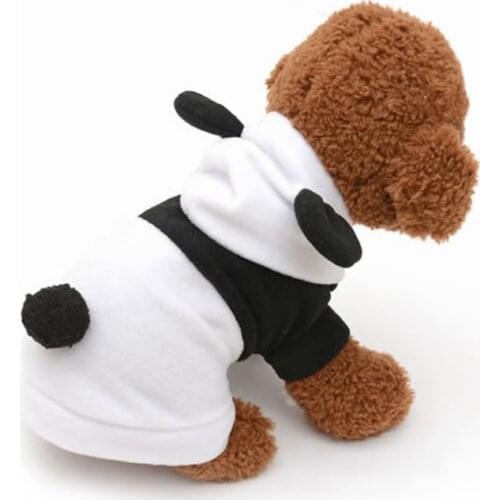 Dog Clothes Winter Cute Hoodie Kungfu Panda Clothes Dogs Jackets Pullover Teddy Sweater Puppy Pet Cosplay Costume For Small Dogs