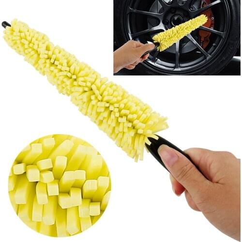 Plastic Handle Vehicle Cleaning Brush Car Wheel Wash Brush Tire Auto Scrub Brush Car Wash Sponges Tools Accessories