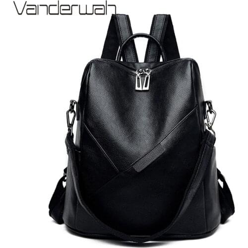Casual Designer Backpacks for Women High Quality Soft Leather Travel Backpack Female Ladies Daypack Backpack Mochila Travel Bag