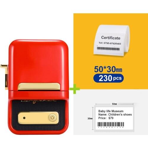 Niimbot B21 Wireless Bluetooth Thermal Label Printer Portable Handheld Printer Barcode Label Price Tag Sticker Maker Machine#R10