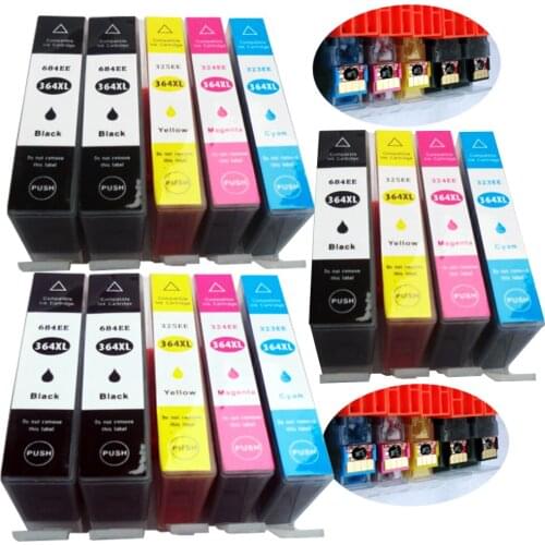 14 x COMPATIBLE INK CARTRIDGE FOR HP 364 XL HP364 DESKJET 3070A 3520 3522 PHOTOSMART C53244 C5380 C63244 C6380 D5460
