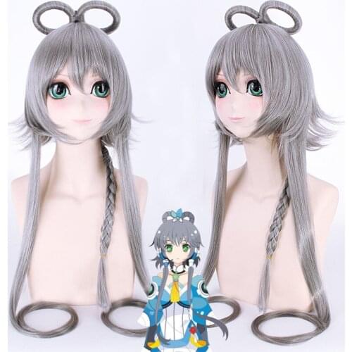 High Quality VOCALOID Cosplay Wig Yayin Gongyu Luo Tianyi Costume Play Wigs 100cm Long Halloween Party Anime Game Hair D39361AD