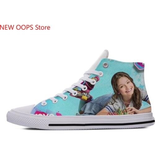 Soy Luna Girl Printing Cute Novelty Design Lightweight High Top Canvas Shoes Men Women Casual Breathable Sneakers