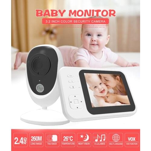 3.2 Inch 2.4G Long Distance Wireless Video 2 Way Intercom Baby Monitor Nanny Security Camera