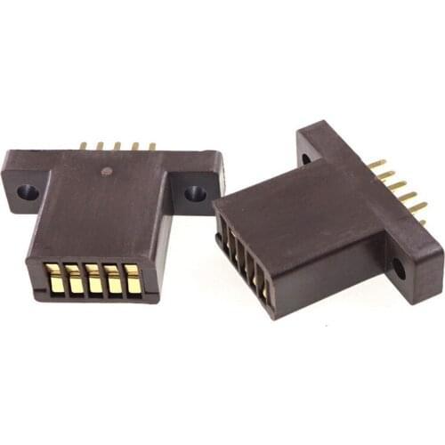 4 Pcs TO-220 5 Pin Burn-In Socket Pitch 2.54MM TO5P Aging Test Socket 5 Poles Though Holes PCB Straight Diode Transistor Flange