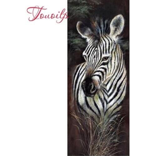 Touoilp Diamond Embroidery 5D DIY Animal zebra Diamond Painting Christmas Cross Stitch Full square&round Rhinestone Mosaic