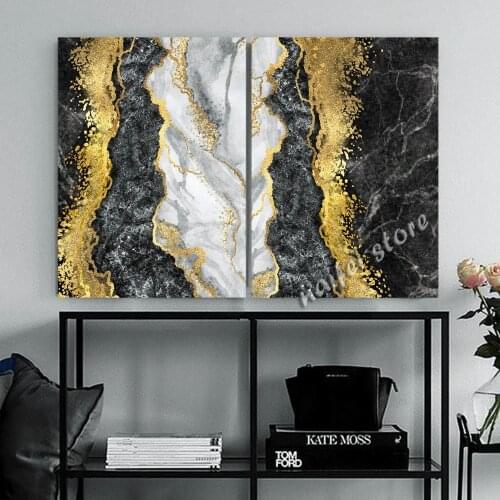 5d Diamond Painting Abstract Golden Line Diamond Embroidery Marble Pattern Full Square Handmade Cross Stitch Kits Home Decor