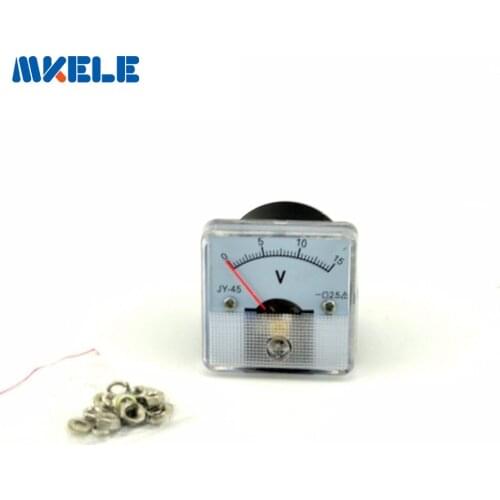DC 45(15V) Analog Voltmeter Analog Panel volt Meter voltage Tester charger doctor Voltimetro Diagnostic-tool