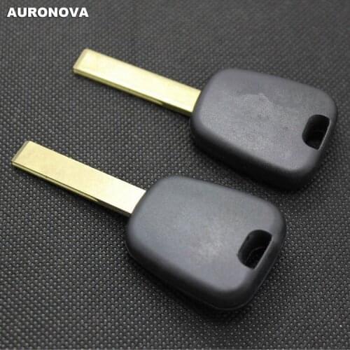 AURONOVA for Peugeot 307 Replace Original Car Emergency Key Shell With Uncut 307 Blade No Side Groove