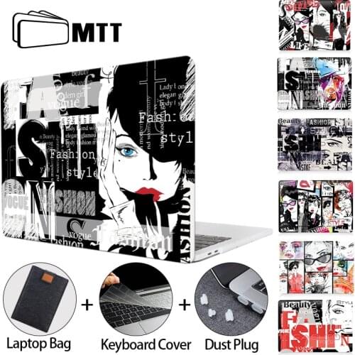 MTT Laptop Case For Macbook Air Pro Retina 11 12 13 15 16 With Touch Bar Plastic Hard Cover For Macbook Air 13 2020 Funda A2337
