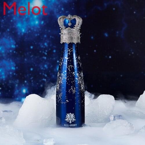 High-End Luxury Crown Vacuum Cup Large Capacity Womens Water Cup Fashion Simple and Portable Creative Personalized Cup