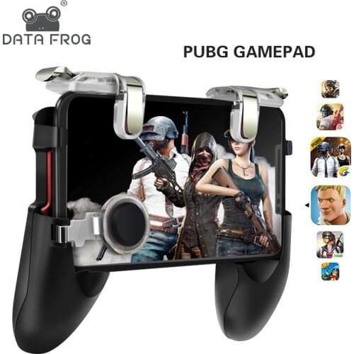 DATA FROG For PUBG Mobile Phone Controller Trigger Game Fire Button Joystick For IPhone 7 8 Plus X For Xiaomi mi 8 Android