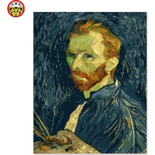 Painting by numbers art paint by number DIY decoration living room bedroom sofa background Van Gogh self portrait