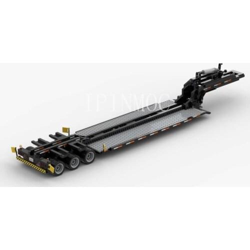 Moc-4846 1:17 Trailer technology accessories static model compatible with LEGing
