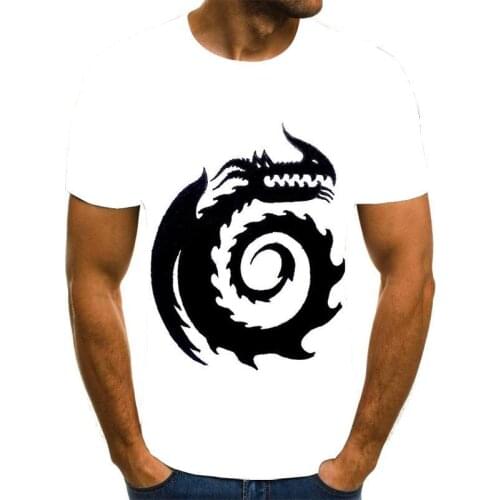 Horror skull mens T-shirt summer casual tops 3D printed fashion short-sleeved new round neck shirt trendy streetwear