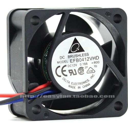 New original EFB0412VHD-R00 FOO 4cm 4020 12V 0.18A industrial computer CPU switch 1U server North and South Bridge cooling fan