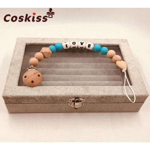 New Baby Pacifier Clip Pacifier Chain Hand Made Colourful Beads Dummy Clip Baby Soother Nipple Holder for Baby Kids