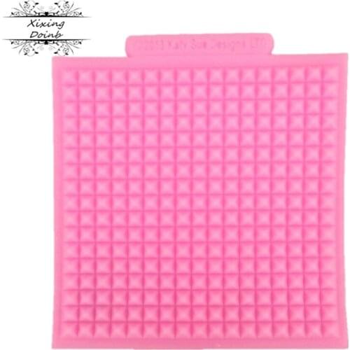 Cookies square cushion shape silicone fudge mold cake decoration tools candy chocolate fudge mold