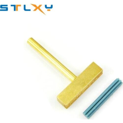 30W 40W 60W LCD flat wire welding tool LCD screen wire hot pressing head T-shaped all copper electric soldering iron head