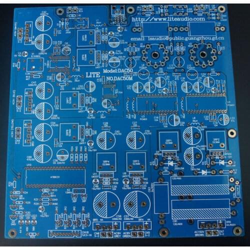 DAC-50 Decoder Empty Board PCM63 Chip 6922 Electron Tube Output