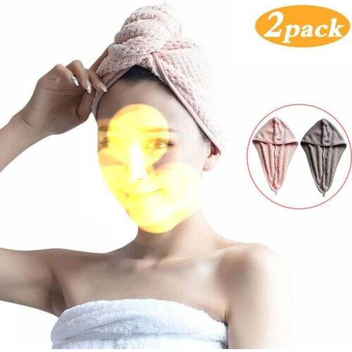 Shower Caps Microfiber Hair Wrap Towel Hats Bath Turban Twist Quick Drying Dry Cap Ladies Bath Spa Hot Sale Bathroom Products