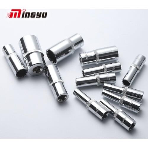 1/2 inch Drive 8-32mm Hex Wrench Head 6 Points 12 Point Long Deep Sockets For Nuts Car Repairing Sleeve for Ratchet Spanner