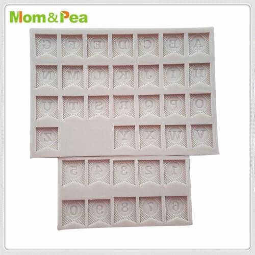Mom&Pea MPA0688 0713 Flag Letters & Numbers Silicone Mold Cake Decoration Fondant Cake 3D Mold Food Grade
