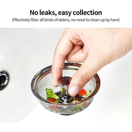 Bathroom Sink Strainer 304 Stainless Steel Water Stopper Sink Water Filter Plug Kitchen Sink Accessories Kitchen Tools