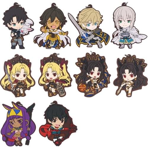Fate/Grand Order Anime FGO Ishtar Ereshkigal Ramesses 2 Bedivere Arash Rubber Keychain