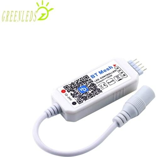 LED Single/RGB(W) Color Mini Bluetooth Music Controller JM-MBM-RGBW DCDC12-24V 16A Bluetooth Controller