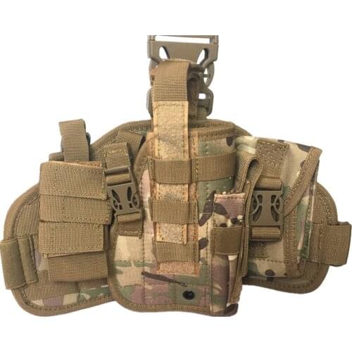 Tactical pockets multi-purpose holster Adjustable Magazine Pocket leg Bag CP