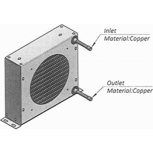 Serpentine Type heat exchanger with cover shell of micro conderser for mini cooling liquid water cooling chiller wine cooling