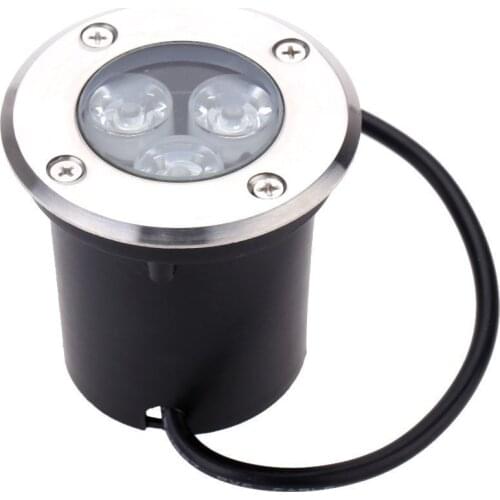 3W Waterproof IP67 LED Spotlight Outdoor In-ground Floodlight Garden underground Lamp landscape swimming pool fountain light