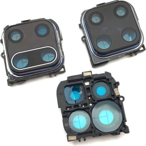 20Pcs/Lot, Rear Camera Glass Lens Cover With Frame Holder For Xiaomi Redmi Note 9S 9 Pro Repair Spare Parts